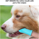Escova de dente pet silicone bpa free livre maleável com estojo limpeza de dentes ultra macia 360°