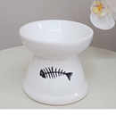 Comedouro Gato Cerâmica Luxo Bebedouro Cerâmica Esmaltado PET Elevado antiformiga prático higiênico