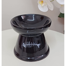 Comedouro Gato Cerâmica Luxo Bebedouro Cerâmica Esmaltado PET Elevado antiformiga prático higiênico