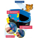 Caixa de Areia para Gatos Grandes Banheiro Sanitário pet Aberta Resistente Furba Sandbox Gato Pet Shop