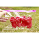 Kit 4 Sapato para Cachorro Gato Pet Bota de Borracha Impermeável Antiderrapante Botinha a Prova D'água Protetor LR-0201