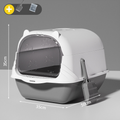 Caixa de Areia para Gatos Grande Resistente com Pá Higiênica Anti Odor – Dogviva