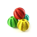 Pet Mordedor Bola Multifuncional Escova Mordedor Porta Petisco Pet Ball Boa Qualidade（23-13）