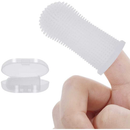 Escova de dente pet silicone bpa free livre maleável com estojo limpeza de dentes ultra macia 360°