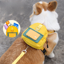 Mochila Pet Para Cachorro Cães Gatos Coleira Peitoral Com Guia Mini Saco De Ombro Bolsa024-167/168