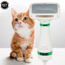 Secador De Pelo Escova Pente Pet Tosa Profissional Portátil 2 IN 1 Remove Pelos Cachorro Gato 110V