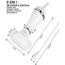 Secador De Pelo Escova Pente Pet Tosa Profissional Portátil 2 IN 1 Remove Pelos Cachorro Gato 110V