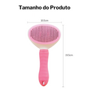KIT 4 Pçs para Pets: Escova Removedora Tira Pelos de Cães E Gatos +Pente de Pulgas+Cortador de Unhas+Lixa de Unha PET-01