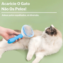 KIT 4 Pçs para Pets: Escova Removedora Tira Pelos de Cães E Gatos +Pente de Pulgas+Cortador de Unhas+Lixa de Unha PET-01