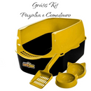 Caixa de Areia para Gatos Grandes Banheiro Sanitário pet Aberta Resistente Furba Sandbox Gato Pet Shop