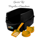 Caixa de Areia para Gatos Grandes Banheiro Sanitário pet Aberta Resistente Furba Sandbox Gato Pet Shop