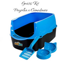Caixa de Areia para Gatos Grandes Banheiro Sanitário pet Aberta Resistente Furba Sandbox Gato Pet Shop