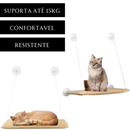 Cama Gato Pet Suspensa Janela Ventosa Reforçada Rede Confort Caminha Até 12kg