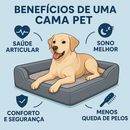 Cama Pet Com Ziper Lavável Cachorros E Gatos Conforto 45x45cm Fundo Anti Friagem
