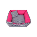 Cama Pet Com Ziper Lavável Cachorros E Gatos Conforto 45x45cm Fundo Anti Friagem