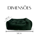 Cama Caminha Pet Suede Enchimento Siliconado e Zíper Removível