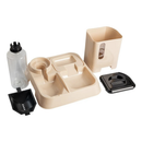 Comedouro e Bebedouro Pet Automático Premium Para Cães e Gatos Com Pá Porta Petiscos