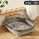 Caixa de Areia para Gatos Grande Anti Odor com Pá Higiênica Resistente – Dogviva