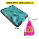 Kit Sanitário Canino Pet / Educador Pet Xixi Sim Pode Xixi Não Pode Tapete Higiênico para Cães