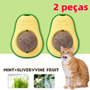 Bola de Catnip para Gatos com Fixação na Parede – Estimula, Relaxa e Limpa os Dentes | Dogviva