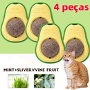 Bola de Catnip para Gatos com Fixação na Parede – Estimula, Relaxa e Limpa os Dentes | Dogviva