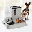 Comedouro e Bebedouro Pet Automático Premium Para Cães e Gatos Com Pá Porta Petiscos