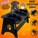 Comedouro Elevado para Cachorro e Gato com Tigelas e Tampa – Dogviva