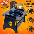 Comedouro Elevado para Cachorro e Gato com Tigelas e Tampa – Dogviva