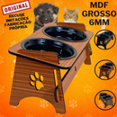 Comedouro Elevado para Cachorro e Gato com Tigelas e Tampa – Dogviva