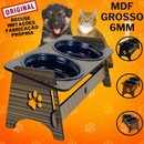 Comedouro Elevado para Cachorro e Gato com Tigelas e Tampa – Dogviva