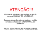 Coleira para cachorro com plaquinha de identificação personalizada