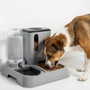 Comedouro e Bebedouro Pet Automático Premium Para Cães e Gatos Com Pá Porta Petiscos