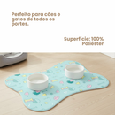 Tapete para Comedouro Pet Antiderrapante - Ossinho - 29cm x 43cm