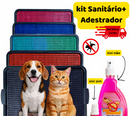 Kit Sanitário Canino Pet / Educador Pet Xixi Sim Pode Xixi Não Pode Tapete Higiênico para Cães
