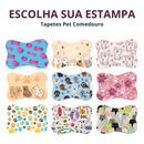 Tapete para Comedouro Pet Antiderrapante - Ossinho - 29cm x 43cm