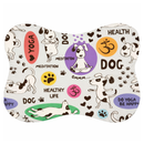 Tapete Comedouro Pet Antiderrapante Ossinho Lavável 29x43cm – Dogviva