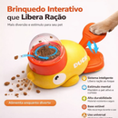 Dispensador Interativo De Comida Para Pets Em Forma De Pato Amarelo, Tigela Lenta para Pets