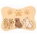 Tapete Comedouro Pet Antiderrapante Ossinho Lavável 29x43cm – Dogviva