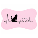 Tapete Comedouro Pet Antiderrapante Ossinho Lavável 29x43cm – Dogviva