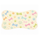 Tapete Comedouro Pet Antiderrapante Ossinho Lavável 29x43cm – Dogviva