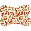 Tapete Comedouro Pet Antiderrapante Ossinho Lavável 29x43cm – Dogviva