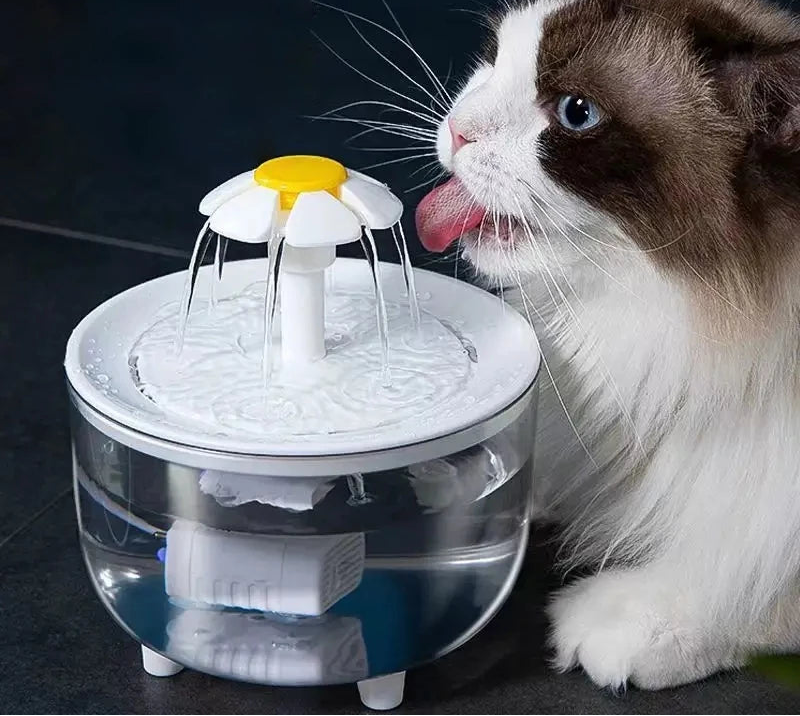 Fonte Bebedouro Automático 2,5L para Cachorro e Gato com Filtro e Fluxo Ajustável – Dogviva