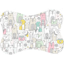 Tapete Comedouro Pet Antiderrapante Ossinho Lavável 29x43cm – Dogviva