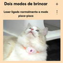 Brinquedo Laser Para Gatos Animais De Estimação USB Coleira c/ LED De Gato