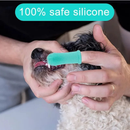 Escova de dente pet silicone bpa free livre maleável com estojo limpeza de dentes ultra macia 360°