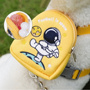 Peitoral Coleira Com Guia e Bolsa Removível Para Cachorro Pet Cães Pequenos E Médios Gato De Viagem